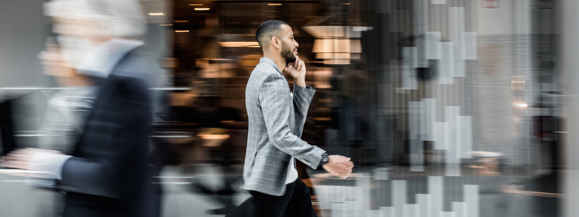 Man talking on phone