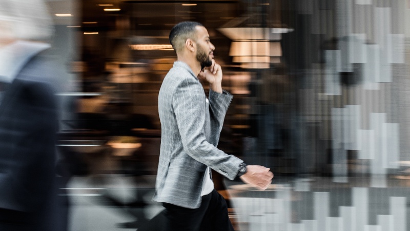 Man talking on phone